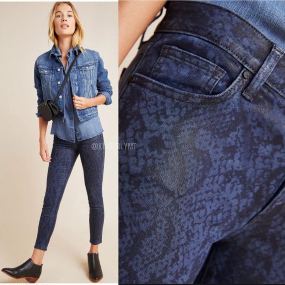 Joe's Jeans Denim - Joe's Jeans Anthropologie Charlie High Rise Skinny Cropped Python